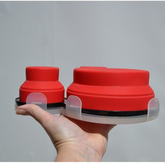 Disney Mickey Mouse Collapsable 3 Compartment Snack Container - Picture 4 of 7